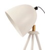 Bud Teak Metal Table Lamp