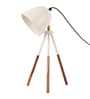 Bud Teak Metal Table Lamp