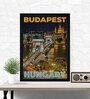 Budapest Hungary Texture Paper Framed Art Print