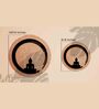 Buddha 3D Brown Wooden Wall Art