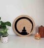 Buddha 3D Brown Wooden Wall Art