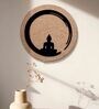 Buddha 3D Brown Wooden Wall Art