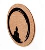 Buddha 3D Brown Wooden Wall Art