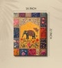 (1Pc) Multicolor Canvas Elephant Floral Wall Art