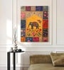 (1Pc) Multicolor Canvas Elephant Floral Wall Art