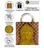 Buddha Adrian Yellow Iron Magazine Rack