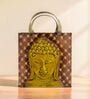 Buddha Adrian Yellow Iron Magazine Rack