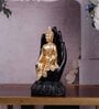 Buddha Black & Gold Polyresin Idol
