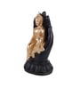 Buddha Black & Gold Polyresin Idol
