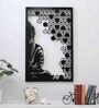 Buddha Black Spiritual Metal Wall Art
