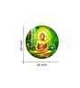 Buddha Bliss Flower Acrylic Round Wall Art