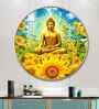 Buddha Deep Meditating Acrylic Round Wall Art