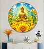 Buddha Deep Meditating Acrylic Round Wall Art