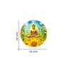 Buddha Deep Meditating Acrylic Round Wall Art