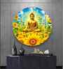 Buddha Deep Meditating Acrylic Round Wall Art
