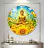 Buddha Deep Meditating Acrylic Round Wall Art