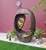 Buddha Face Shower Antique Gold Fiber Glass Indoor Fountain