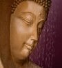 Buddha Face Shower Beige Fiber Glass Indoor Fountain