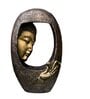 Buddha Face Shower Copper Gold  Fiber Glass Indoor Fountain