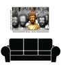 Buddha Gold & Grey Canvas Art Print