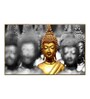 Buddha Gold & Grey Canvas Art Print