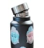 Buddha Graphic Art Print Black Stainless Steel 950ml Water Bottle