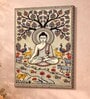 Buddha Madhubani Stretched Canvas Painting