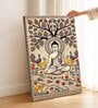 Buddha Madhubani Stretched Canvas Painting