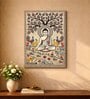 Buddha Madhubani Stretched Canvas Painting