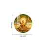 Buddha Meditating In Dayspring Acrylic Round Wall Art
