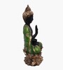 Green Buddha Idol On Flower 15 In