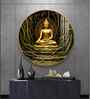 Buddha'S Cosmic Refuge Acrylic Round Wall Art