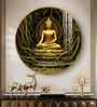 Buddha'S Cosmic Refuge Acrylic Round Wall Art