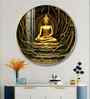 Buddha'S Cosmic Refuge Acrylic Round Wall Art