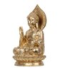 Buddha Serenity Golden Polyresin Idol