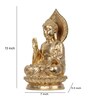 Buddha Serenity Golden Polyresin Idol