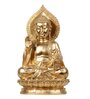 Buddha Serenity Golden Polyresin Idol