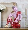 Buddha Serenity Pink Polyresin Idol