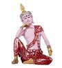 Buddha Serenity Pink Polyresin Idol