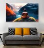 Buddha Sitting Multicolour Canvas Art Print