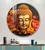 Buddha Spiritual Awakening Acrylic Round Wall Art
