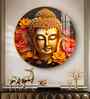 Buddha Spiritual Awakening Acrylic Round Wall Art
