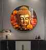 Buddha Spiritual Awakening Acrylic Round Wall Art