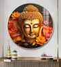 Buddha Spiritual Awakening Acrylic Round Wall Art