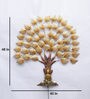 Yug Iron Decorative Tree Wall Art With LED In Gold