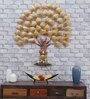 Yug Iron Decorative Tree Wall Art With LED In Gold