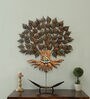 Iron Piple Tree Wall Art In Brown