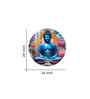 Buddha With Flower Acrylic Round Wall Art