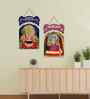 Set of 2  Khatu Shyam Ji Wooden Wall Hanging
