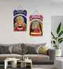 Set of 2  Khatu Shyam Ji Wooden Wall Hanging